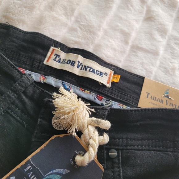 Tailor Vintage Connecticut Original men shorts | Black  | Size 30 | NWT - Picture 3 of 7